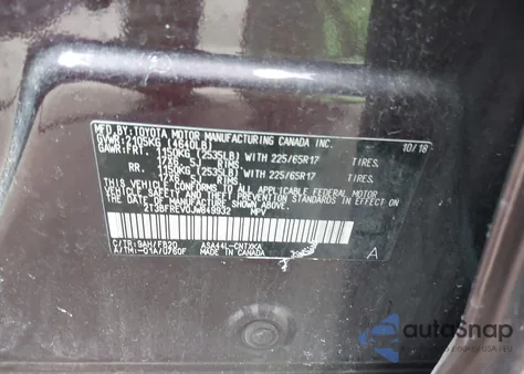 2018 Toyota Rav4 Le from USA, damaged, VIN 2T3BFREV0JW849932